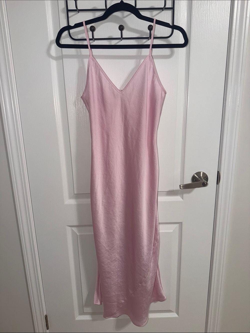 Wilfred Pink Satin Slip Dress